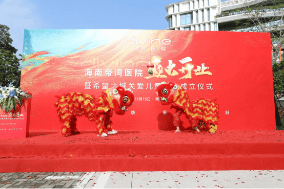 海南帝湾医院开业仪式暨希望之城儿童关爱基金成立发布会成功举办